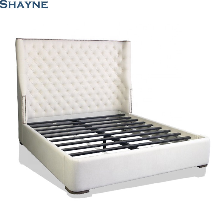 300000 SKU ODM Shayne роскошный высококачественный простой дизайн деревянная мебель Ближнего Востока спальная ткань мягкая кровать