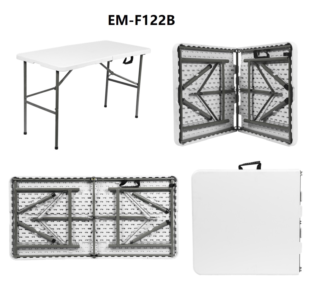 Outdoor Furniture Folding Table Picnic Rectangle Plastic Party Tables Portable Plastic Folding Tables-FH122B