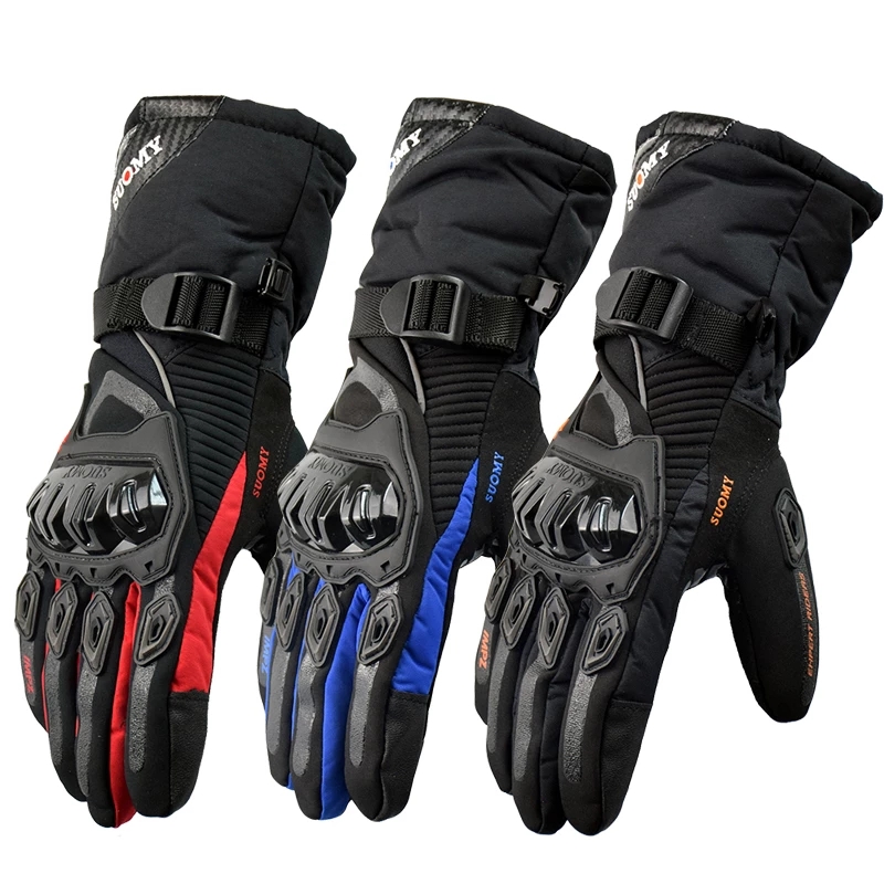 Suomy Bicycle Winter Warm Motorcycle Racing Gloves 100% Waterproof Windproof Touch Screen Motorcycle Gloves