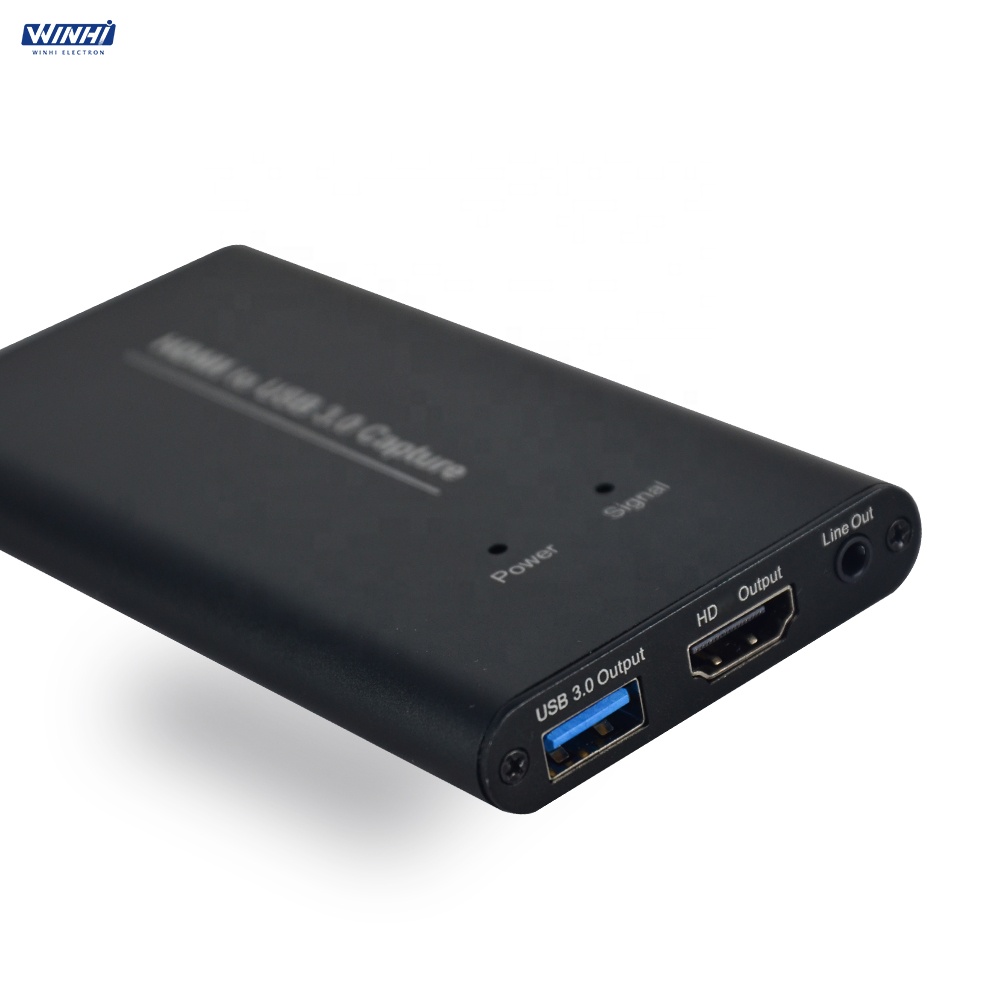 WINHI-VC-06 подключи и играй в прямую трансляцию USB3.0 высокоскоростное устройство захвата видео