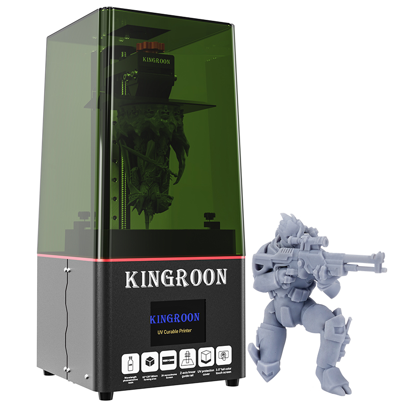 Kingroon KP6 моно плюс мини настольный LCD ювелирный 3D принтер Смола 4K