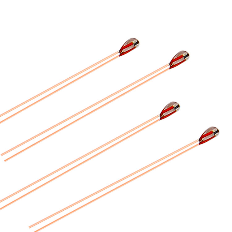 High temperature glass sealed thermistor for temperature sensor