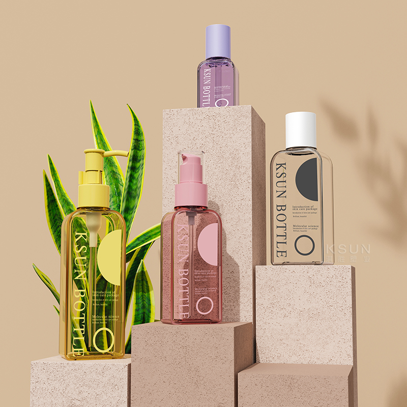 KSUN Plastic PETG 30ml 100ml 150ml 180ml Luxury Essence Cosmetic Packaging Set Lotion Pump Bottle for Serum Bottle Packaging