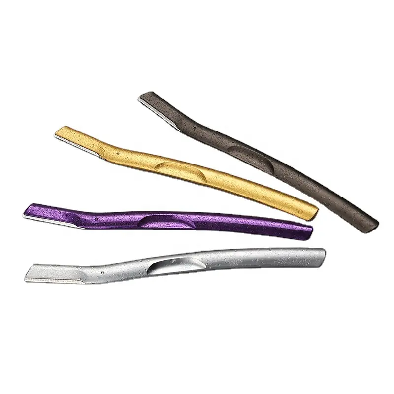 Newest zinc alloy cosmetic shaver eyebrow thining razors with high quality stainless steel blade