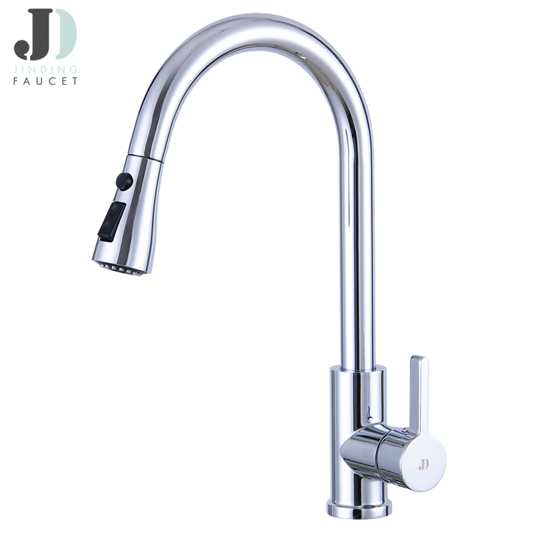 Best Selling single lever hot cold water pull-out kitchen sink faucet mixer for kitchen