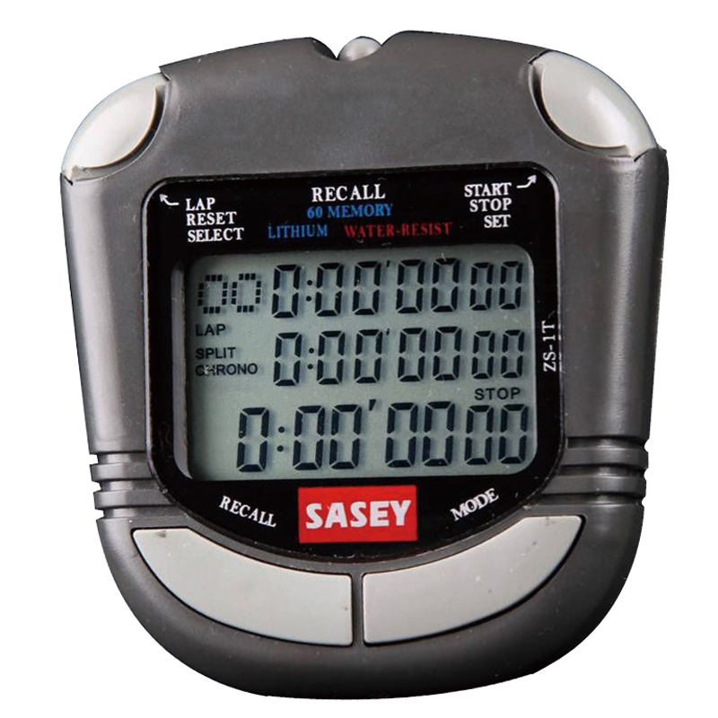 High accuracy second minimum unit digital stopwatch