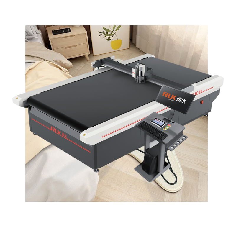 Flatbed Cotton Fabric Clothes Cutting Plotter Automatic Stretched Canvas Cutting machine