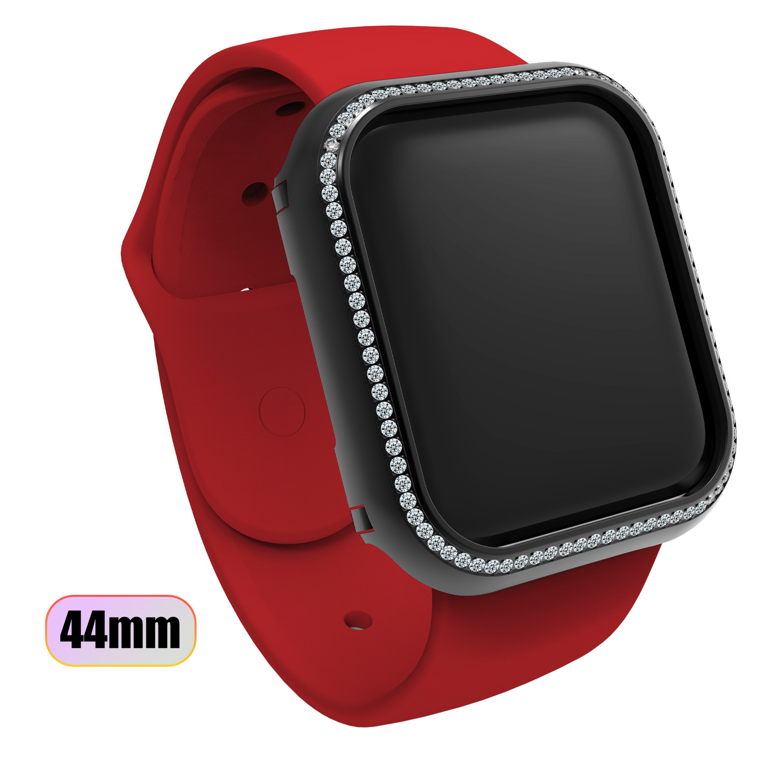 Luxury Crystal Protective Watch Bezel Case Cover for Apple iwatch Custom Logo Fashion Diamond Watches Frame Case