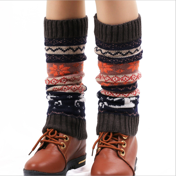 Winter Cmax Leg Warmers Knit Christmas Woman Cute Winter Leg Warmers
