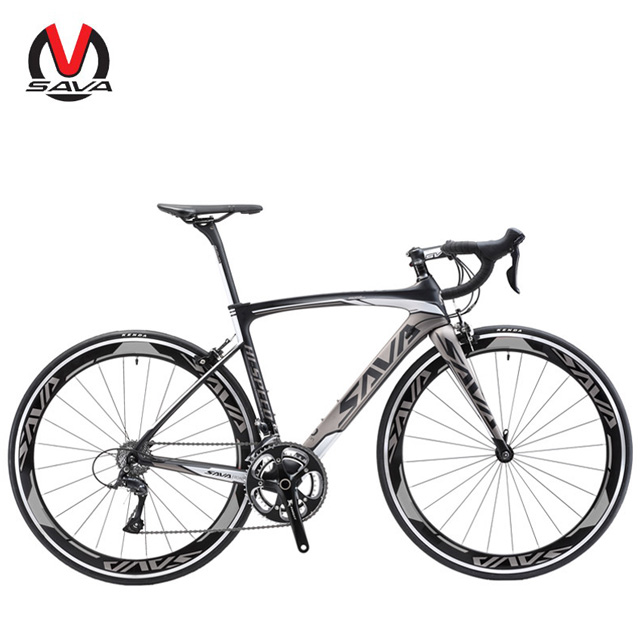 SAVA Carbon Road Bicycle Popular Light Weight 22 Speed Carbon Fiber Road Bike with Fork Suspension