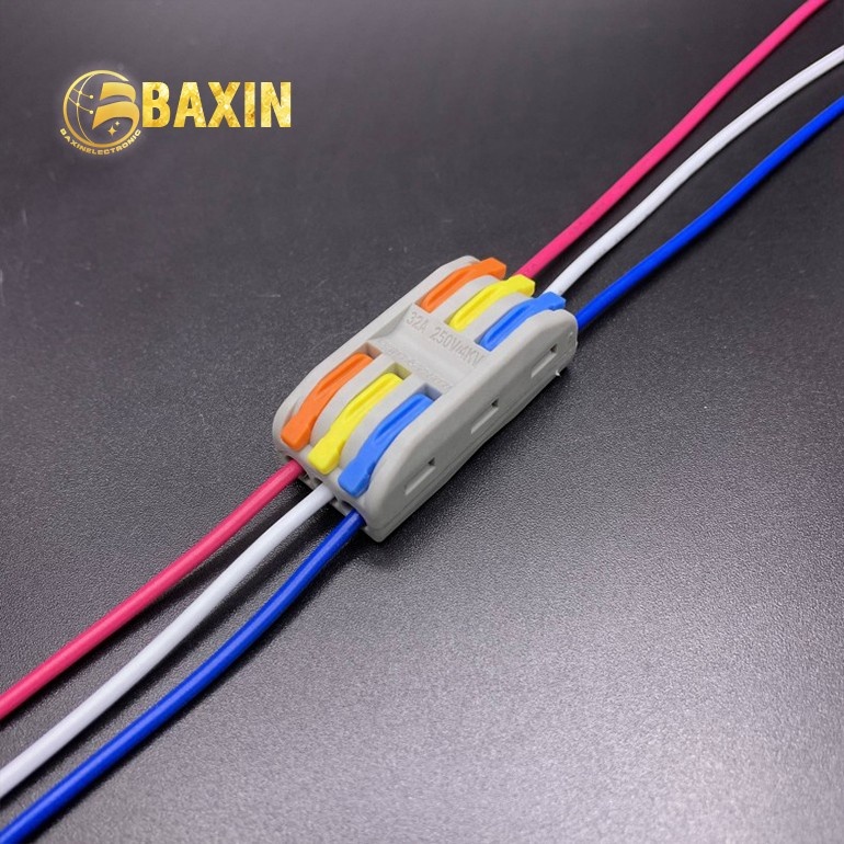 BAXIN повторное использование 222-3-3 электронный 3-3-контактный Быстрый проводной соединитель