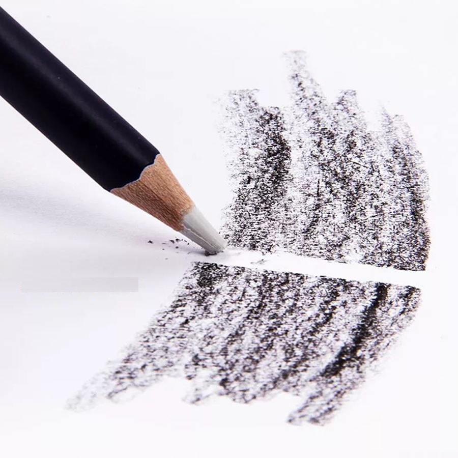 NYONI N2810 wood drawing sketch art erase marker eraser pencil rubber pen