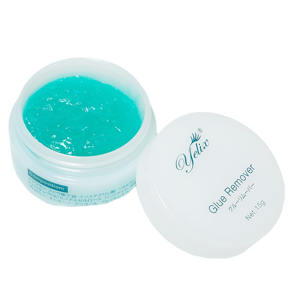 Yelix 5g 10g 15g Eyelash Extension Glue Remover Lash Adhesive Cleanser Transparent Green Colors for Choice
