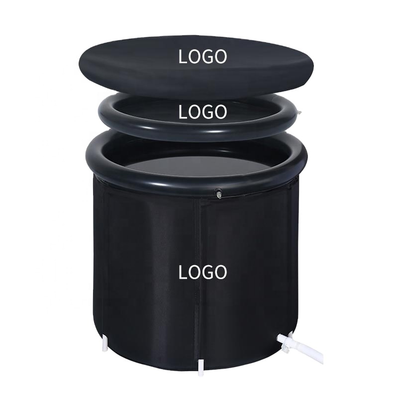 Adult 80*70cm Ice Bath Bucket Tub with Lid Cover for Fatigue Relief Resistance Enhancement Healing-Product Genre Tubs