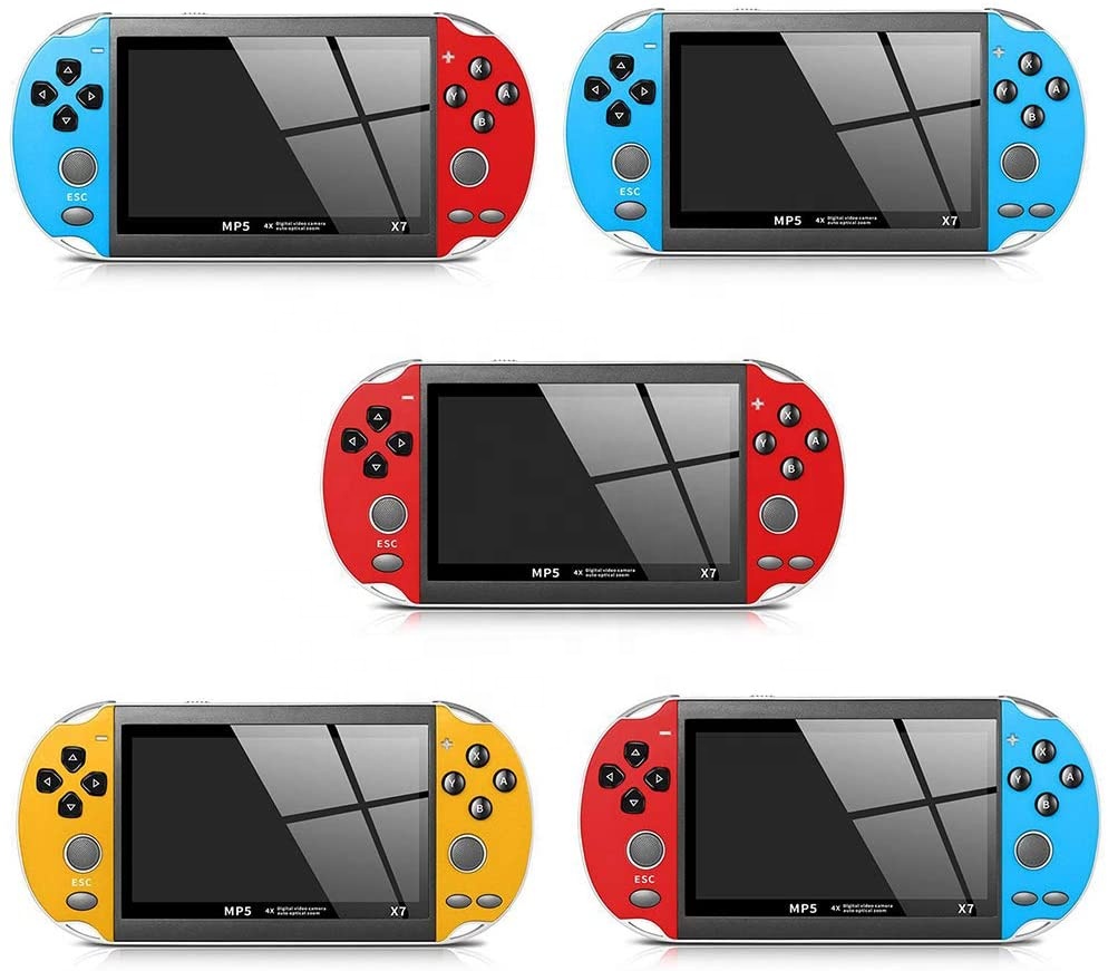 Оптовая продажа, X7 портативная игровая консоль с 4,3 дюймовым HD экраном, игровой плеер