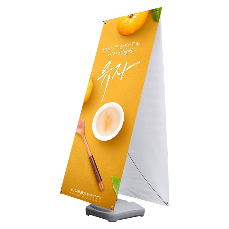 Water Base X-shape Poster Holder with Customized Poster