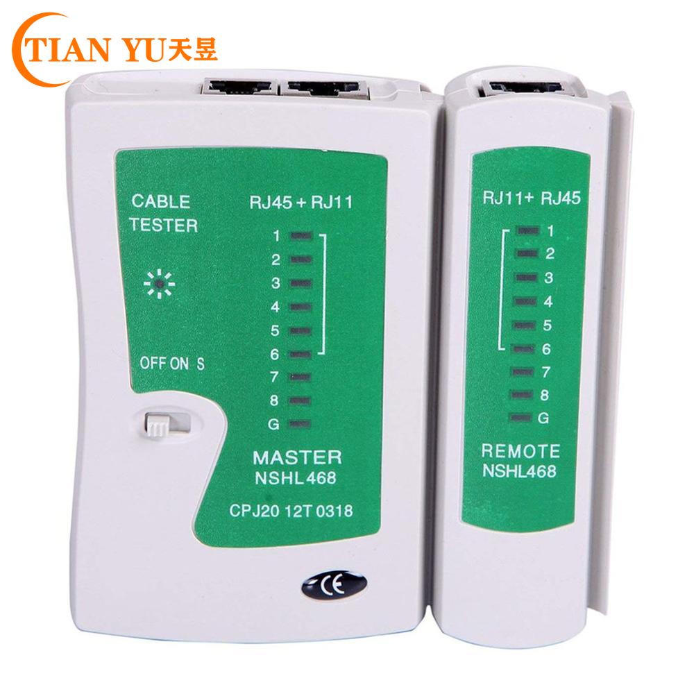 Сети Lan Кабельный тестер испытательное Rj45 Rj-11 Cat5 Utp Ethernet инструмент Cat5 6 E Rj11 8P портативный тестер сетевого кабеля