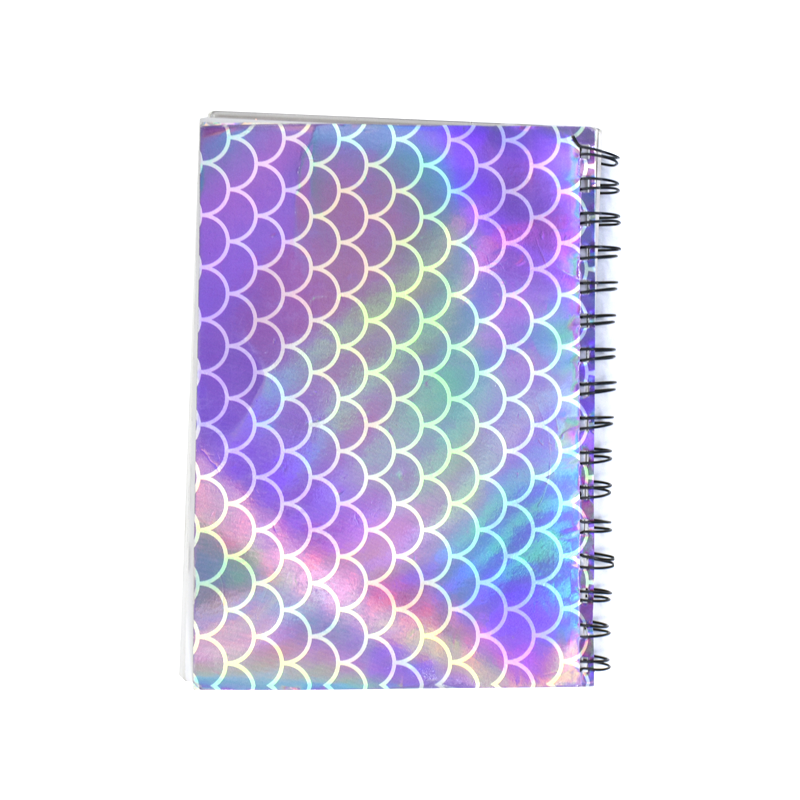 HSI C190028AA Floating Holographic Spiral Bound Mermaid Print A5 Notebook