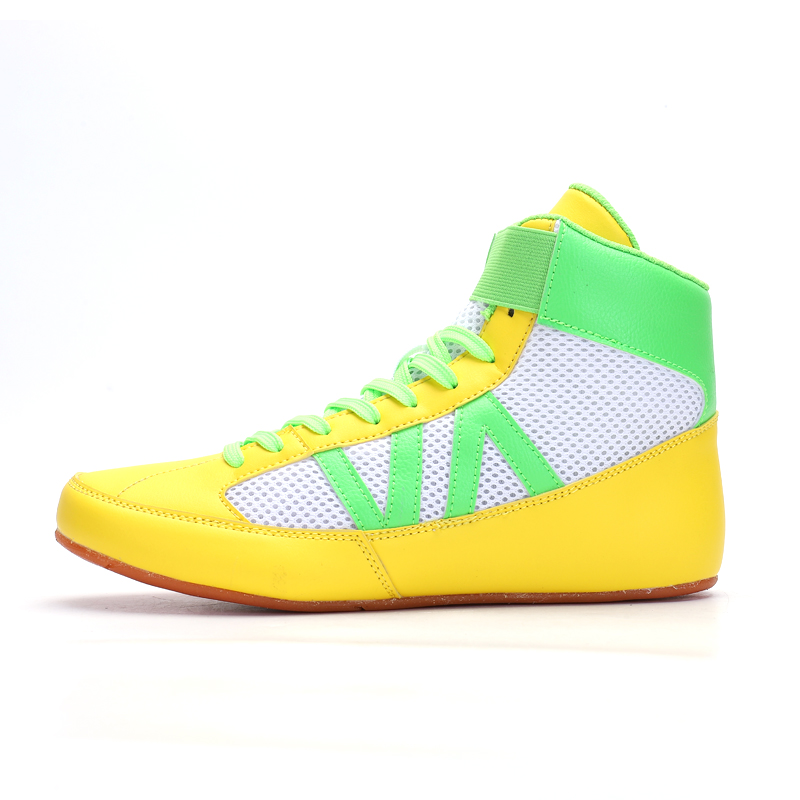 Custom Wrestling Shoes Men and Women Factory wholesales anti-slip breathable High top Fighting Box shoes