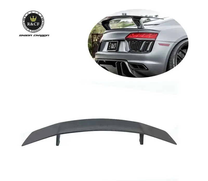 Customization Rear Spoiler Vor Style Carbon Fiber GT Wing Rear Spoiler For Audi R8 New R8 2017+