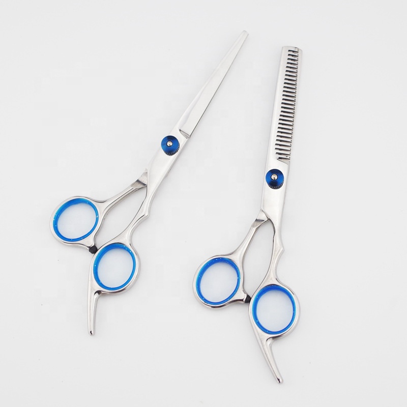 Professional razor edge salon barber 6'' adjustable tension screw hair thinining scissors for hair cutting