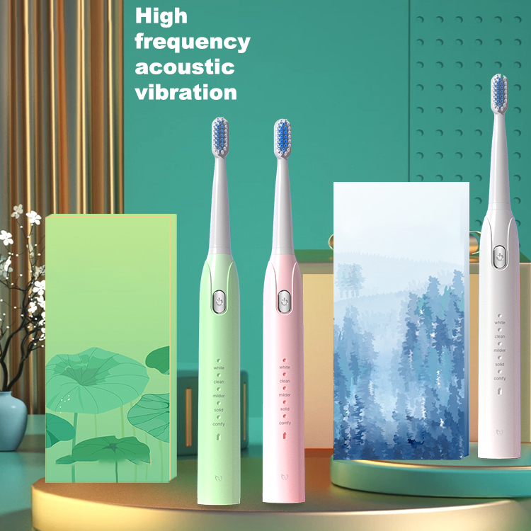 Wholesale long working time IPX7 whitening cleaning tooth rechargeable sonic toothbrush electric