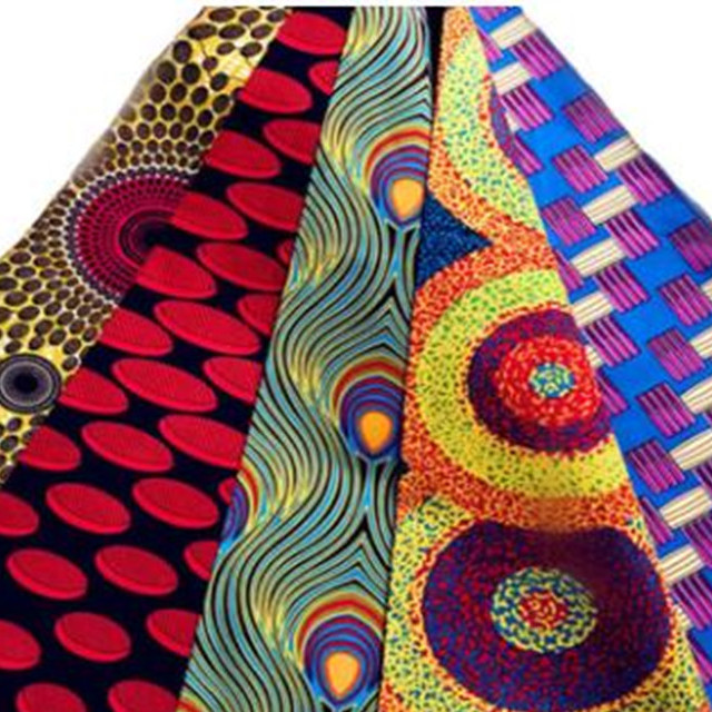 African national style pure cotton wax dyed cloth Amazon skirt dress African printed cloth
