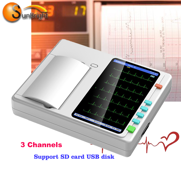 12 канал ECG holter монитор системы 12 7 дюймов ЭКГ машина для загара-7031