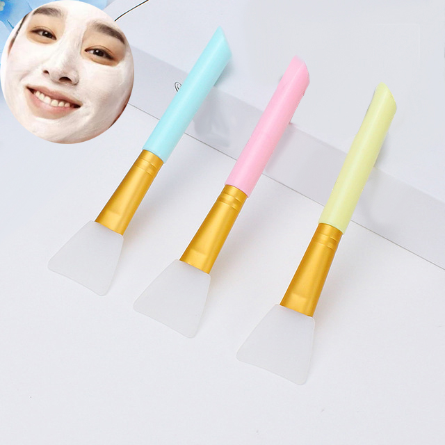 Custom Silicon Mask Brushes Cosmetic Makeup Tool DIY Facial Mask Applicator Brush Soft Silicone Facial Mask Brush