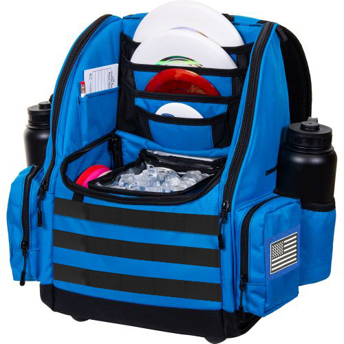 Wholesale custom logo tactical sport bag waterproof 20 disc golf bag backpack with cooler