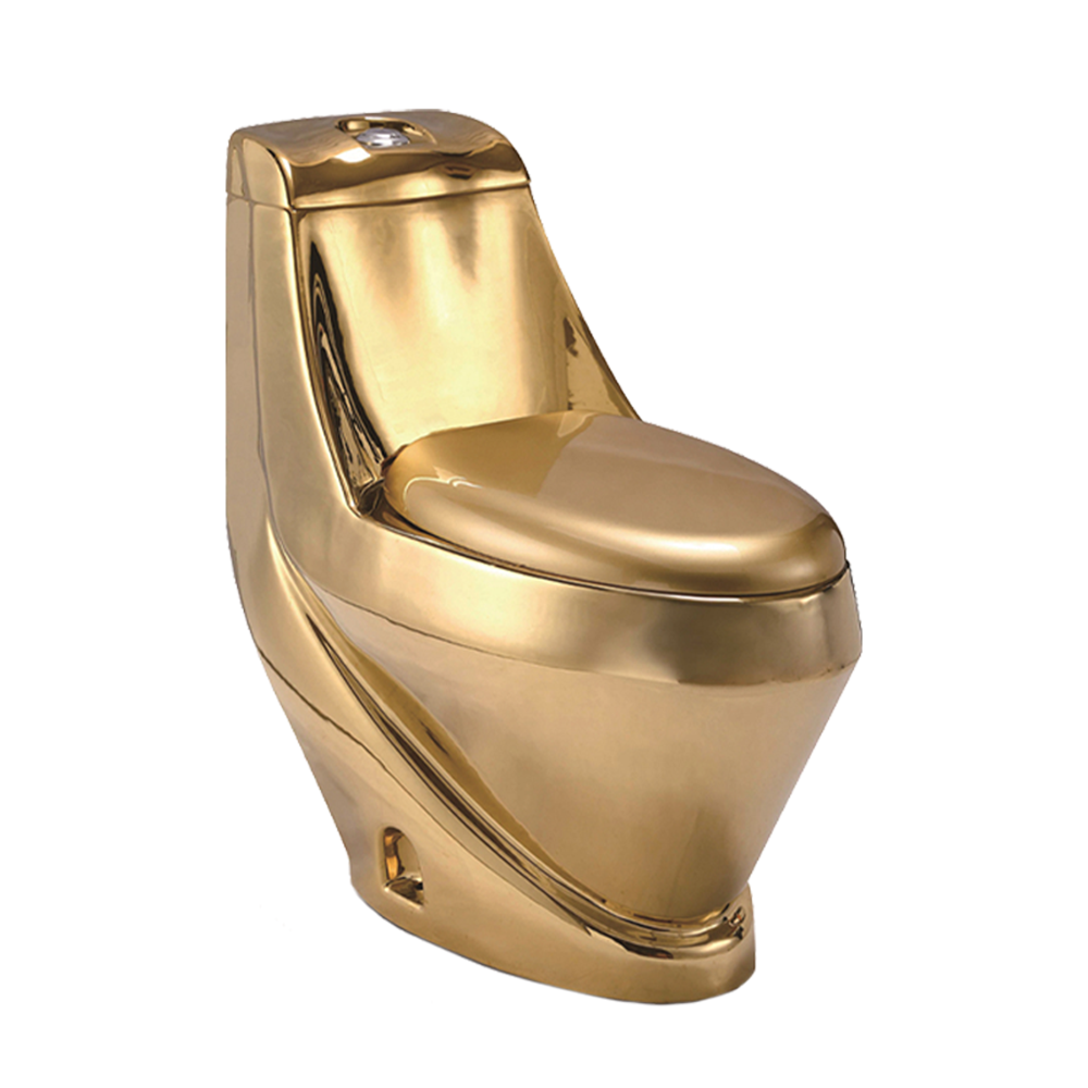 Hot Sale Sanitary Ware Luxury Ceramic Toilet Bowl Sets Bathroom Toilet Complete Golden Toilet Set Commode