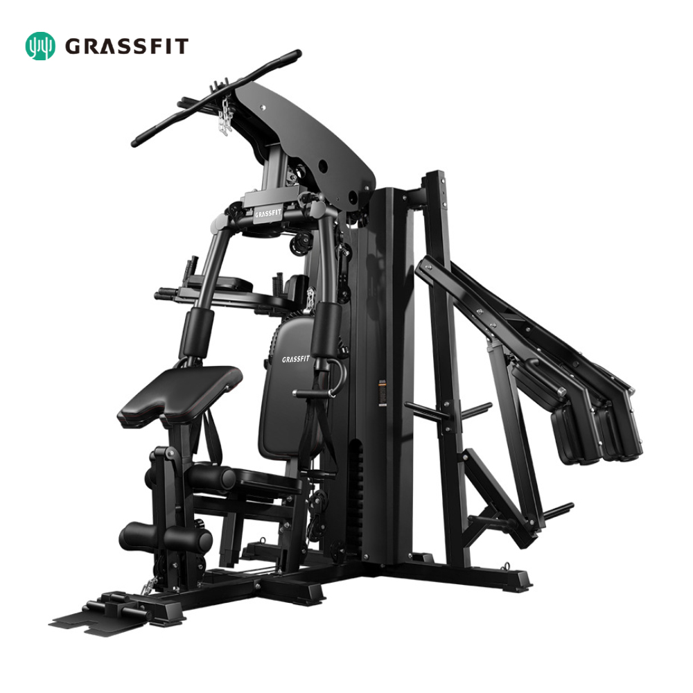 Commercial Home Gym Strength Training Machine Smart Multi Function Station Trainer Free Weights Fitness Equipment 8 Station