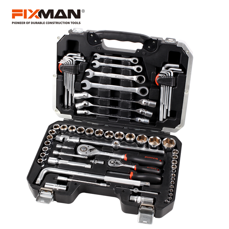Комплект торцевых ключей FIXMAN, комплект из 70 предметов, с храповым механизмом
