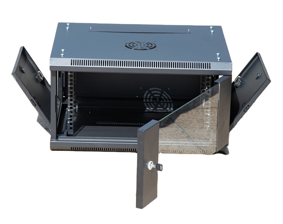 hot selling wall mount network cabinet 4U/6U/9U/12U/15U/18U telecom rack with glass door