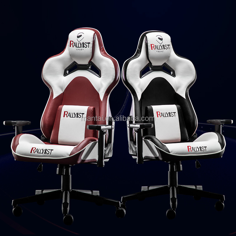 Factory Wholesale Leather Reclining Gamer Chair LED Light Bar Racer RGB Gaming Chair