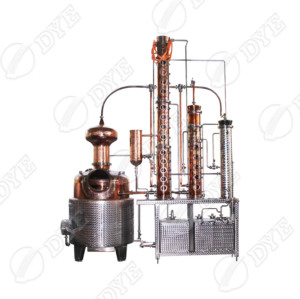 DYE 100 gallon still beverage manufacturing equipment mini distilling column