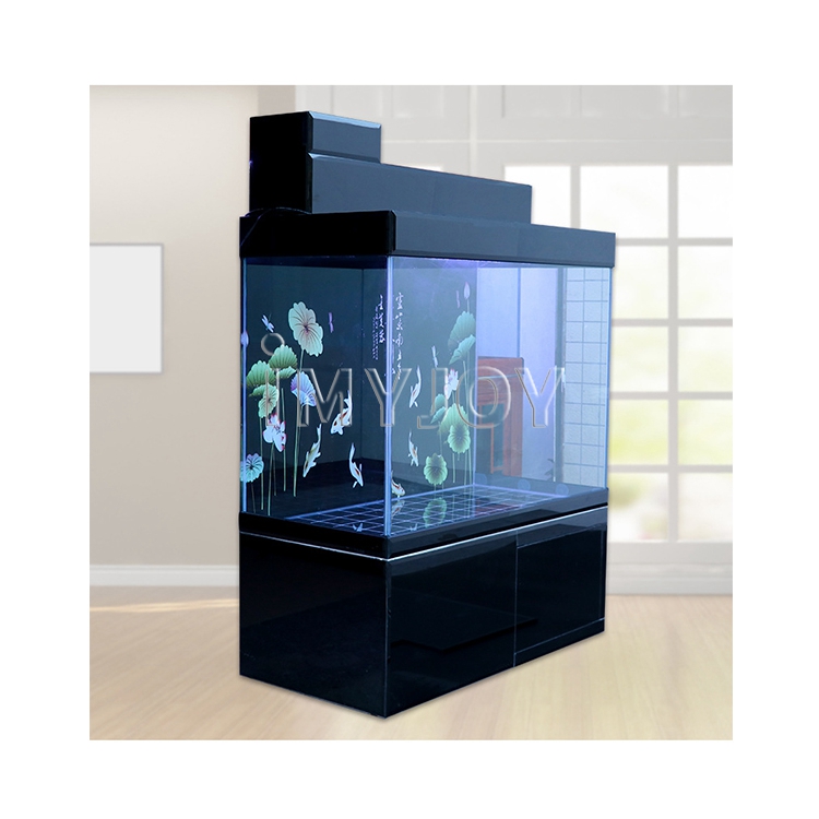 Черное крафт-стекло aquaponics аквариумные квадратные аквариумные стеклянные аквариумные шкафы