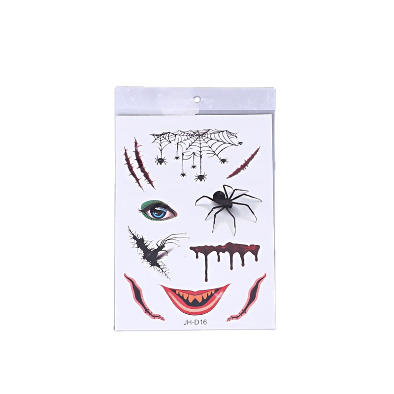 Wholesale Halloween Bloody Scar Vampire Disposable Sticker Tattoo Patch