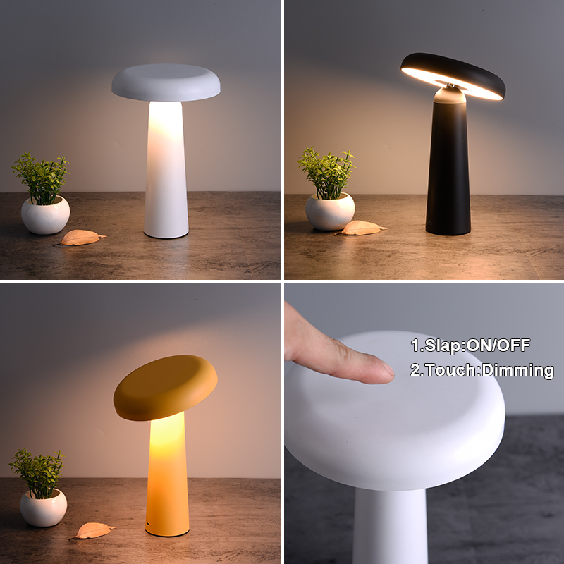 Luxury Restaurant Rechargeable Battery Portable Table Lamp Nordic Hotel Bedside Light Smart LED Desk Lamp For Drop Shipping