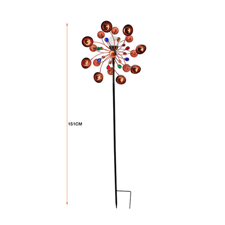 Wrought Iron Windmill Solar Powered Light Metal Art Craft Garden Yard Landscape Decoration Home Garden Yard Kids Toys Outdoor