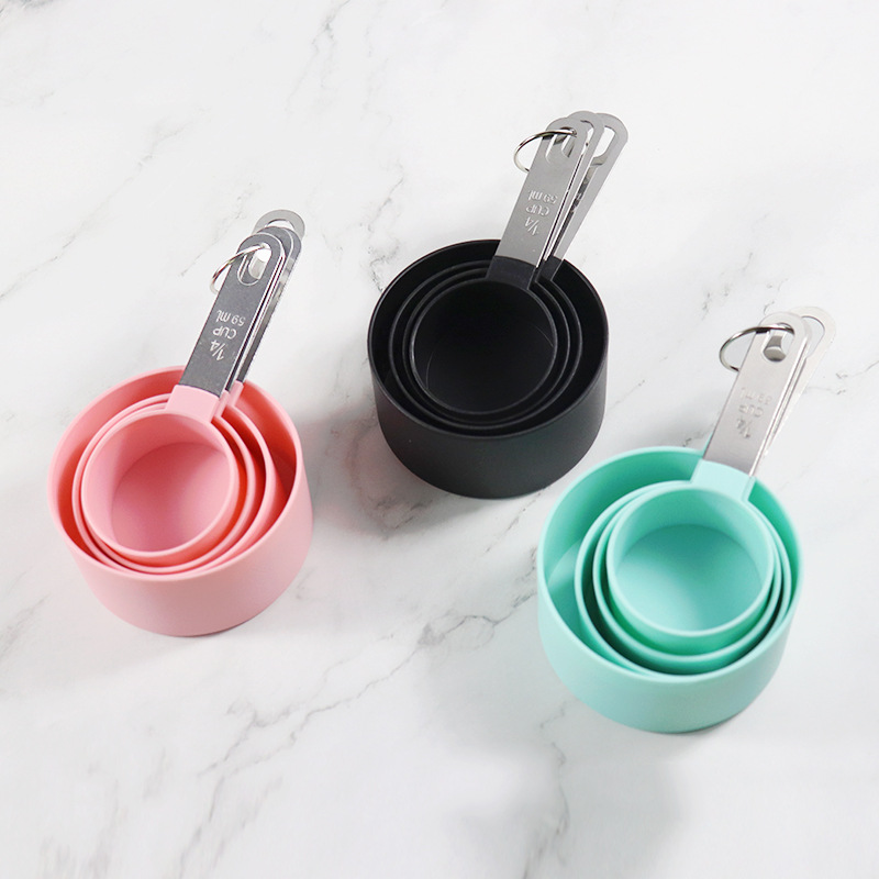 8 pieces plastic measuring cup measuring spoon kitchen gadget set