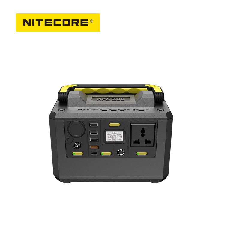 2020 NITECORE NPS200 уличный лагерь, зарядка мобильного телефона, 200 Вт, солнечная электростанция, портативный солнечный генератор для продажи