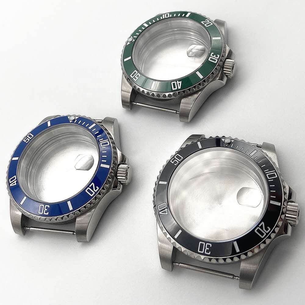 40 мм 316L футляр для часов из нержавеющей стали для Rolex RLX SUB 2813 8200 8215 2836 100 метр Водонепроницаемый замена керамический Безель