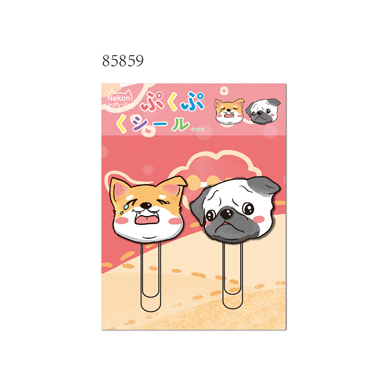Nekoni PVC Bookmark 3D Planner Paper Clips Stationery for Kids and Students Reading Presents Custom Bookmark Page Marker