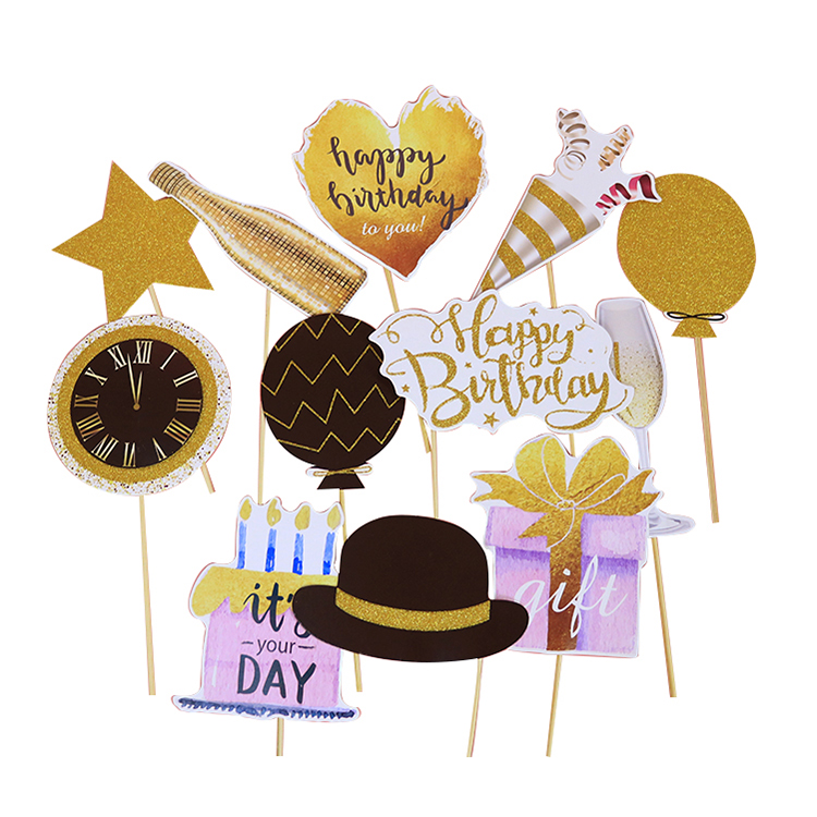 DIY Photo Booth Props Funny Mask Glasses Mustache Lip On A Stick Birthday Bride Wedding Decoration Party Accessories