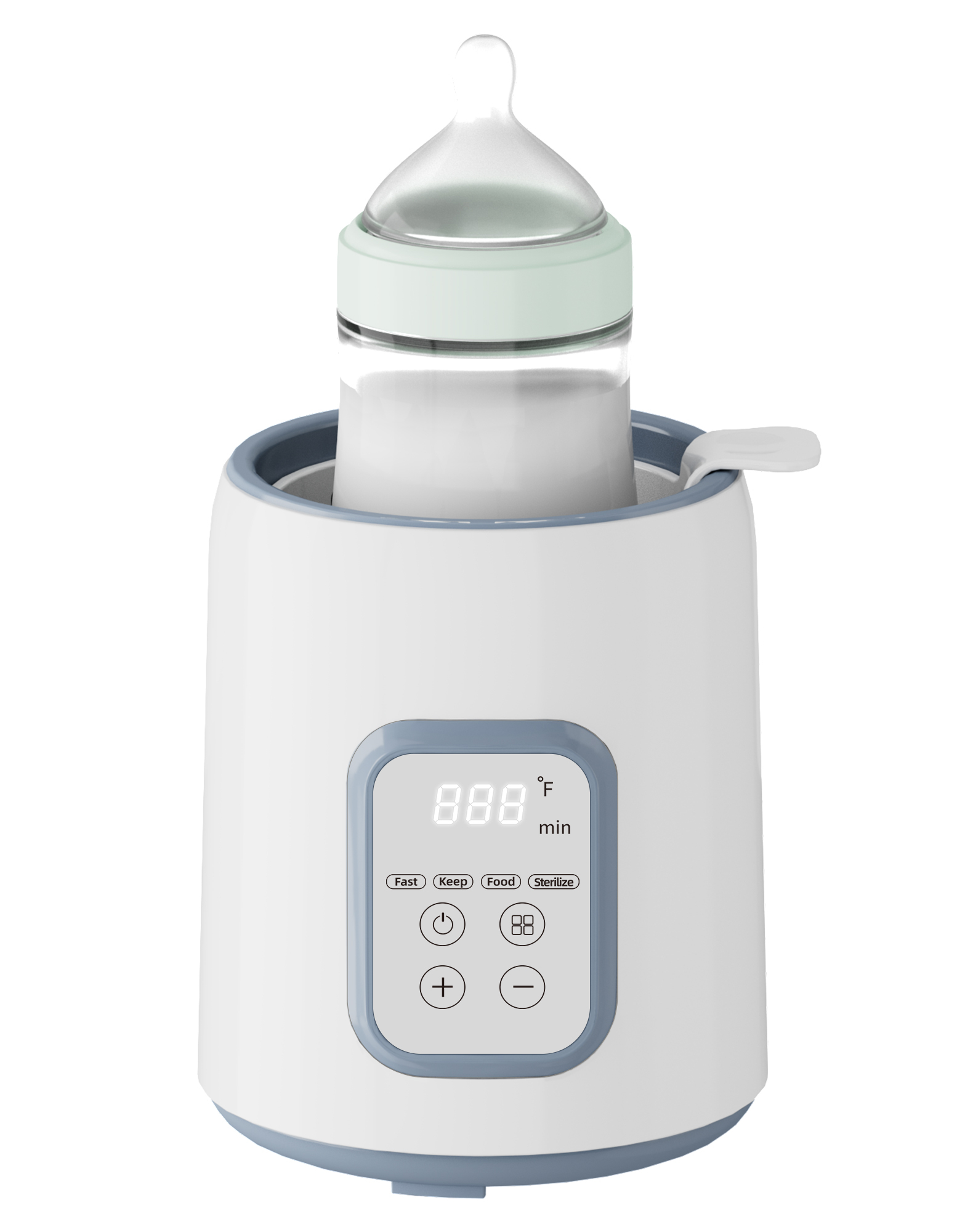 Factory Supply Easy Operate Multifunctional Single Feeding Food Heating Portable Baby Bottle Warmer with Time