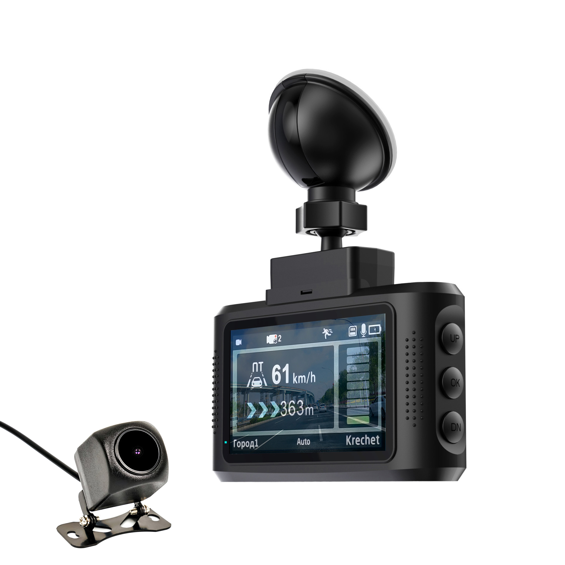 Автомобильный видеорегистратор gps Радар-детектор камера 3 в 1 Радар для России 2,7 дюймов FHD скоростная камера радар подпись