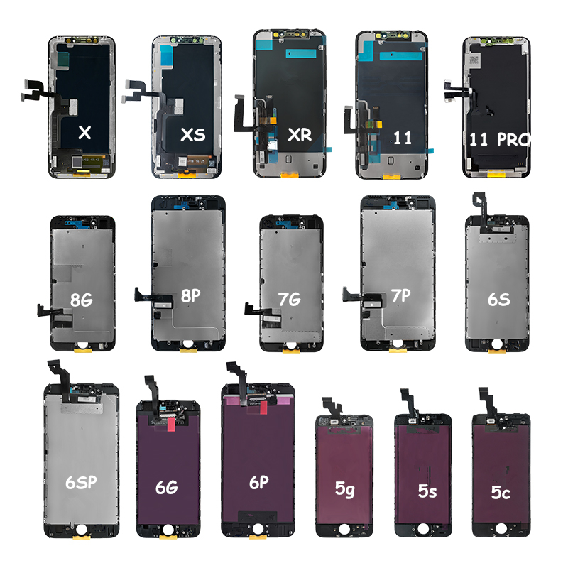 Factory Wholesale mobile phone lcds screen display for 5 6 7 8 5S 6P 6S 6SP 7P 8P X XS XR 11 XS Max phone lcd