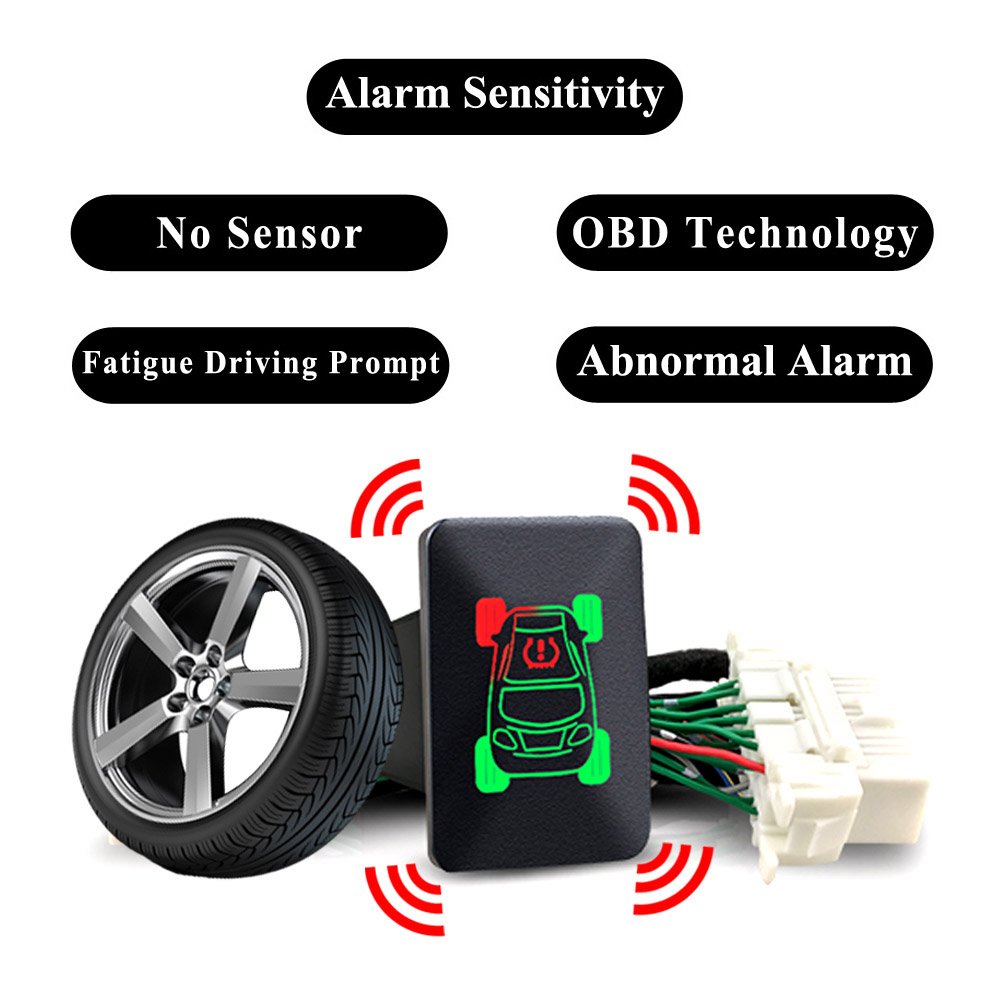 Real Time Tire Pressure Monitor System For Mitsubishi Outlander 3 Xpander Car OBD TPMS Fatigue Driving Alarm Function No Sensor