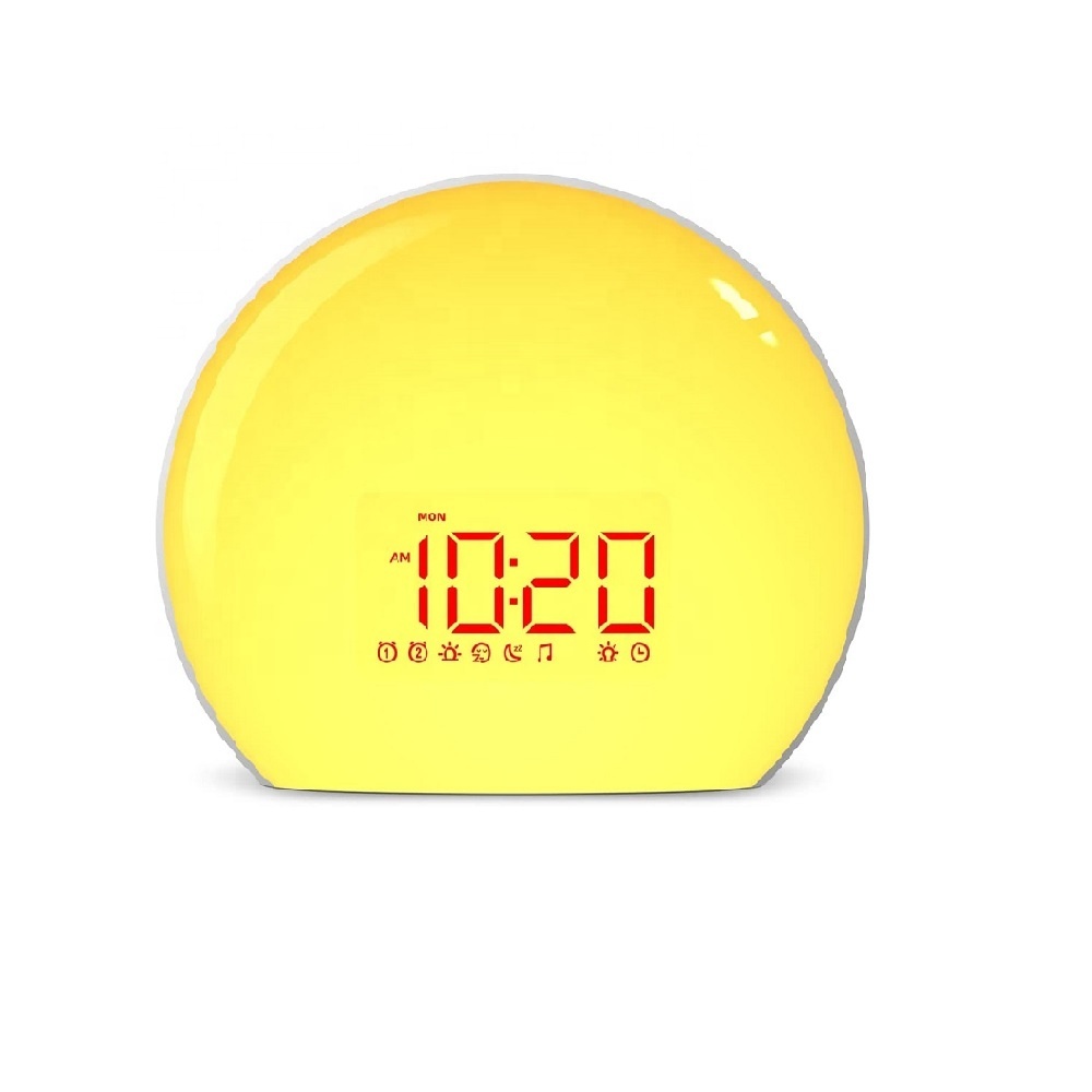 Great design Breathing Light Mode best light alarm clock sleep instrument